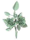 Vintage Shabby Metal Rose Decor ~ Bedroom ~ Bath ~ Coat ~ Wall Hooks ~ RH17
