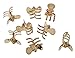 L. Erickson Clip & Go Mini Metal Claw Hair Clips, Gold, Set of 8 - Strong Hold For Easy Styling Solutions