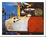 Lively Still Life - Artist: Salvador Dali - Art Print Poster Size: 20.00 by 16.00 inches