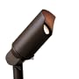 Kichler Lighting 15398AZT20L12 12-Volt Low Voltage Micro-Accent Light with Flood Bulb, Textured Architectural Bronze, 12-Pack