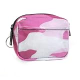 Pink Camo Micro Purse Coin Key ID Case -SMALL WRIST WALLET for Man or Woman