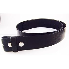 Black Leather Belt Strap