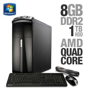 Gateway DX4300-11 2.5ghz/8gb/1TB/DVDRW/W7HP DT