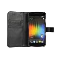 Avanto Ledertasche Wallet Case Tasche Etui f�r Samsung Galaxy Nexus (prime) GT-I9250 - schwarz