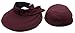 Summer UV Protection Sun Visor Hat Wide Brim Cap Folding Beach Hat, Burgundy