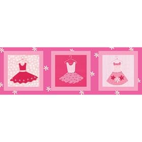 Art4Kids Candy Pink Dresses Mounted Art Print -36