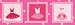 Art4Kids Candy Pink Dresses Mounted Art Print -36