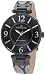 AK Anne Klein Women's 10/9169BKSI Black Ion-Plated Python Print Leather Strap Watch,AK Anne Klein,10/9169BKSI,B0058ZTD2I
