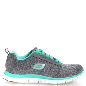 Skechers Women's Next Generation Fashion Sneaker,Grey/Mint,7.5 M US