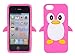 New Cute Penguin Silicone Soft Case Cover for Apple iPhone 5 Hot Pink