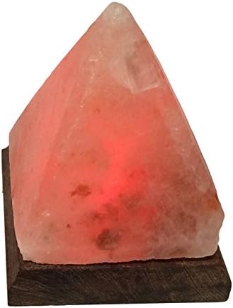 Salt Lamp Imports Himalayan Salt Lamp Pyramid - Salt Lamps Pyramid Powered by USB - Mini Color Changing Rock Salt Pyramid Lamp for Your Home or Office Emits Negative Ions to Improve Your Environment