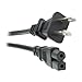 HQRP AC Power Cable Cord Compatible with Bose Solo 10, Solo 15 TV Sound System, Sound Bar Mains Cable, Black