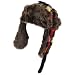Soft Faux Fur Buffalo Plaid Trooper Trapper Ski Hat Red