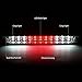 Auto Dynasty Dual Row Full LED Chrome Housing 3rd Third Tail Brake Light Cargo Lamp Compatible with Chevy Colorado GMC Canyon 04-12