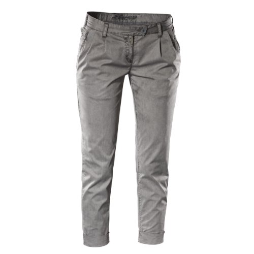 Timezone Damen Hose/ Lang Regular Fit, 16-0189 Patricia, Gr. 36 (28), Grau (9079 charcoal  Preisvergleich
