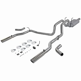  Flowmaster 17424 Cat-back System - Dual Rear/Side Exit - American Thunder - Mild/Moderate Sound