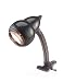 Holmes Retro Metallic Gooseneck Clip-on Lamp, Black