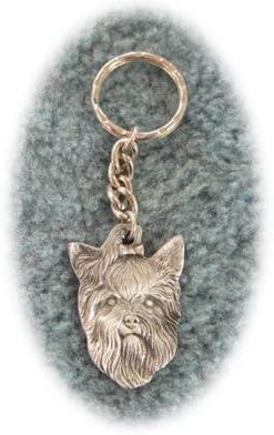 Pewter Key Chain I Love My Yorkshire Terrier