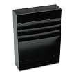 STEELMASTER 3-Compartment Desk Drawer Stationery Holder, 11.38 x 3.75 x 15 Inches, Black (271R2S15BK)