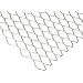 Stainless Steel 304 Expanded Metal Raised Sheet, 1/2" LWD Diamond Openings, 70% Open Area