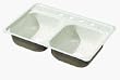 WHITE DOUBLE SINK (Briggs 3421-131)