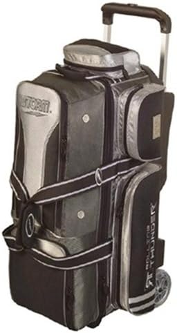3 Ball Rolling Thunder Bowling Bag by Storm- Gray/Black/Silver ()