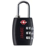 ESPRIT - Cadenas �  combinaison chiffrée TSA - Noir
