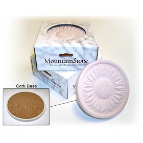 MountainStone Rose Sunflower Absorbent Stone Coasters 8 Pack by Mountain Woods