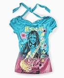 Hannah Montana Girls Metallic-Print Tie-Neck Tunic