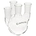 Chemglass CG-1530-15 Glass 5000mL Round Heavy Wall 4 Neck Bottom Boiling Flask with 45/50 and 24/40 Standard Taper Outer Joint