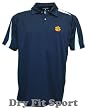 Antigua Dry Fit Golf Polo Shirt Blue Clemson University Tigers