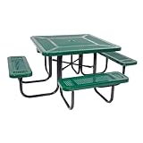 Ultra Play Systems Square 358 Series Picnic Table w/ Round Perforation - Standard