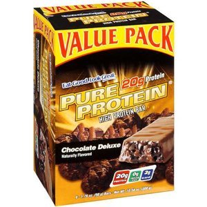 Pure Protein High Protein Bar, Chocolate Deluxe, 6 Bars, 1.76 Ounces (Pack of 2)