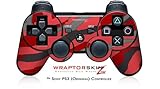 Sony PS3 Controller Skin Camouflage Red
