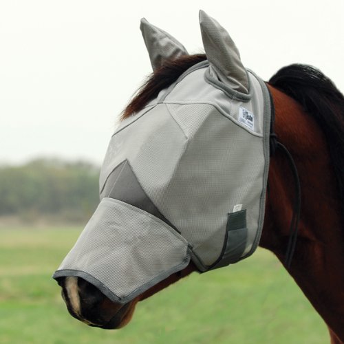 CASHEL CRUSADER FLY MASK - LONG NOSE WITH EARS - ALL SIZES (Small Quarter Horse / Arab / Cob)