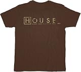 Fox House M.D. Logo Script Brown T-Shirt Tee