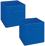 ClosetMaid 18699 Cubeicals Fabric Drawer, Royal Blue, 2-Pack