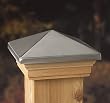 6-1/8x6-1/8 Stainless High Point Post Cap [CAPITOL CITY LUMBER]