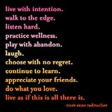 41mO ru5c8L. SL160  Quotable Cards   Live with Intention . . .