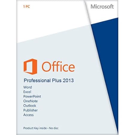 Microsoft Office Professional Plus 2013 Genuine Lifetime Product 1 PC 1 User