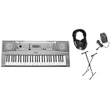 Yamaha YPT310 61 Full Size Touch Sensitive Keys Bundle -  Professional Headphones, Keyboard Stand, and Power Supply