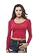 Long Sleeve Scoop Neck Crop Top