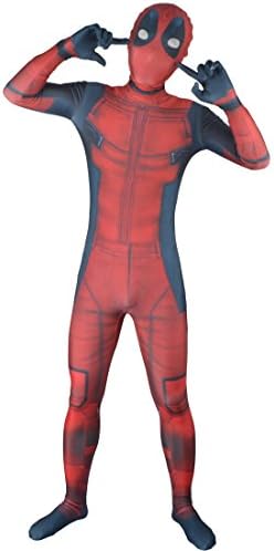 Mark Costume 3D Deadpool Costume (Medium, Catsuit and Mask)