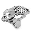 Sterling Silver Ring - Skull - Size: 8-13 Sterling Silver Ring - Skull - Size: 8-13