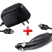 NEW RAPID CAR CHARGER + HOME WALL TRAVEL CHARGER FOR Alltel Motorola Droid X Shadow / Milestone X