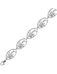 Palmetto Diamond Bracelet 1/6ctw