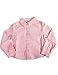 Ave.blu - Girls Long Sleeved Button Down Corduroy Top, Pink, Stretch Fabric