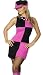 Smiffys Retro Mod Hot Pink Go Go Dancer 60s 70s Adult Costume