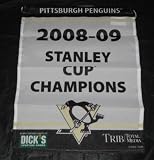 2008-09 Pittsburgh Penguins Stanley Cup Banner 11x14 - NHL Flags Banners