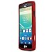 LG Transpyre/ Tribute Protective Rubberized Hard Case - Anti-Slip Matte Rubber Material [Slim and Perfect Fitting LG Transpyre/ Tribute (2014) Case] [Red]